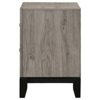 Valen 2-drawer Nightstand Bedside Table Light Taupe