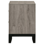 Home & Sleep Outlet - Watson 2-drawer Nightstand Bedside Table Light Taupe