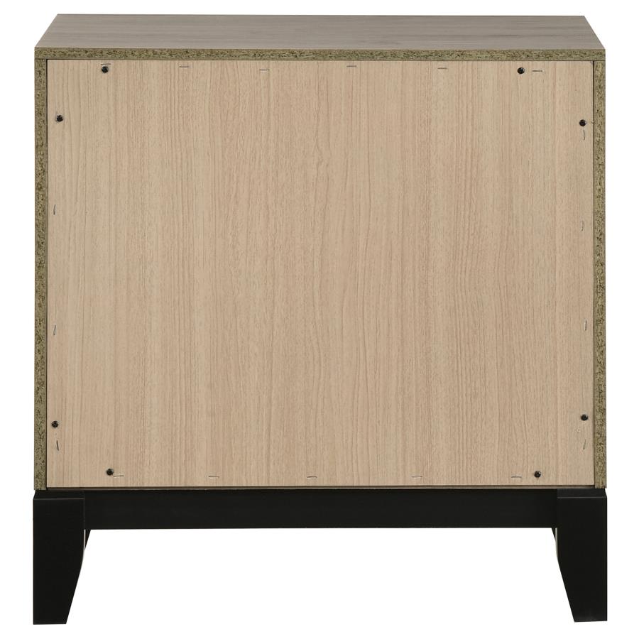 Home & Sleep Outlet - Watson 2-drawer Nightstand Bedside Table Light Taupe