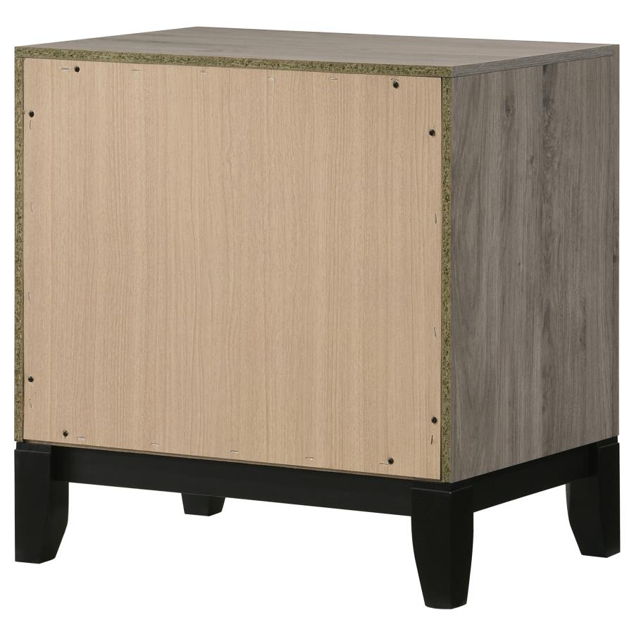 Home & Sleep Outlet - Watson 2-drawer Nightstand Bedside Table Light Taupe