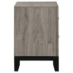 Home & Sleep Outlet - Watson 2-drawer Nightstand Bedside Table Light Taupe