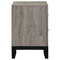 Valen 2-drawer Nightstand Bedside Table Light Taupe