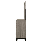 Home & Sleep Outlet - Watson 6-drawer Bedroom Dresser and Mirror Light Taupe