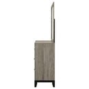 Valen 6-drawer Bedroom Dresser and Mirror Light Taupe