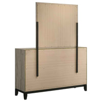 Valen 6-drawer Bedroom Dresser and Mirror Light Taupe