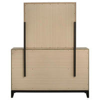 Valen 6-drawer Bedroom Dresser and Mirror Light Taupe