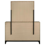 Home & Sleep Outlet - Watson 6-drawer Bedroom Dresser and Mirror Light Taupe