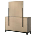 Home & Sleep Outlet - Watson 6-drawer Bedroom Dresser and Mirror Light Taupe