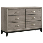 Home & Sleep Outlet - Watson 6-drawer Bedroom Dresser Cabinet Light Taupe
