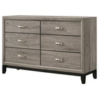 Home & Sleep Outlet - Watson 6-drawer Bedroom Dresser Cabinet Light Taupe