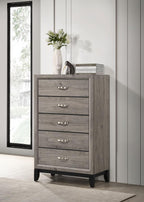 Home & Sleep Outlet - Watson 5-drawer Bedroom Chest of Drawers Light Taupe