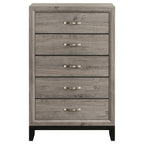 Home & Sleep Outlet - Watson 5-drawer Bedroom Chest of Drawers Light Taupe