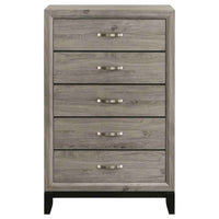 Valen 5-drawer Bedroom Chest of Drawers Light Taupe