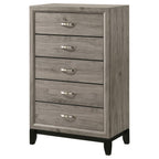 Home & Sleep Outlet - Watson 5-drawer Bedroom Chest of Drawers Light Taupe