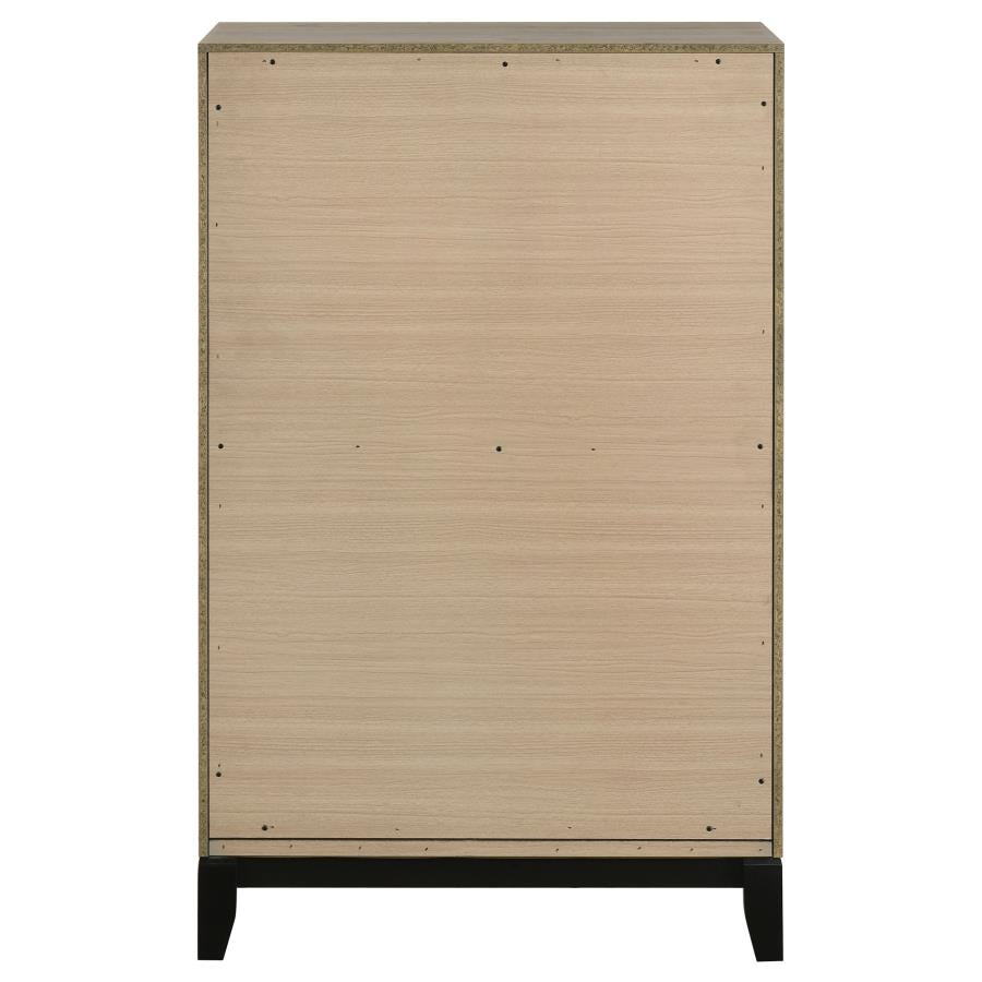 Home & Sleep Outlet - Watson 5-drawer Bedroom Chest of Drawers Light Taupe