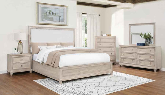 Pembroke 5-piece Eastern King Bedroom Set Washed Oak