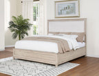 Home & Sleep Outlet - Pembroke 66-inch California King Panel Bed Washed Oak