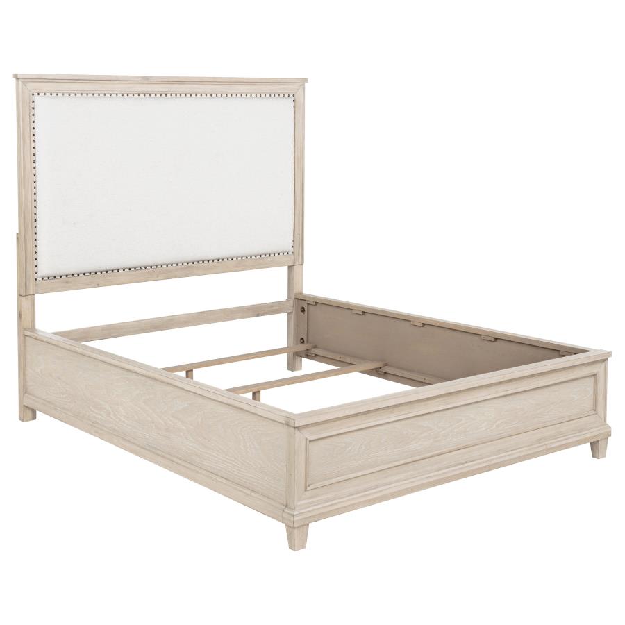 Home & Sleep Outlet - Pembroke 66-inch Queen Panel Bed Washed Oak