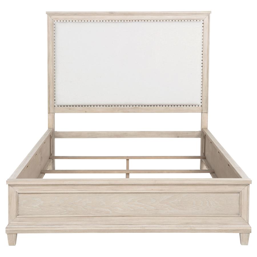 Home & Sleep Outlet - Pembroke 66-inch Queen Panel Bed Washed Oak