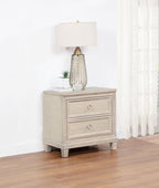Pembroke 2-drawer Nightstand Bedside Table Washed Oak