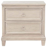 Pembroke 2-drawer Nightstand Bedside Table Washed Oak