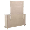 Pembroke 6-drawer Bedroom Dresser with Mirror Washed Oak