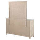 Pembroke 6-drawer Bedroom Dresser with Mirror Washed Oak
