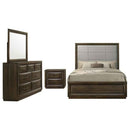 Atlas 4-piece California King Bedroom Set Dark Oak