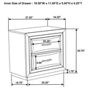 Atlas 4-piece California King Bedroom Set Dark Oak