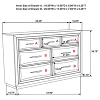 Atlas 5-piece Queen Bedroom Set Dark Oak