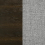 Home & Sleep Outlet - Atlas 63-inch Queen Upholstered Panel Bed Grey and Dark Oak