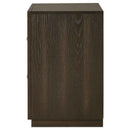 Atlas 2-drawer Bedroom Nightstand Bedside Table Dark Oak
