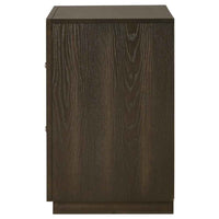 Atlas 2-drawer Bedroom Nightstand Bedside Table Dark Oak