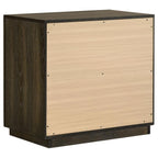 Home & Sleep Outlet - Atlas 2-drawer Bedroom Nightstand Bedside Table Dark Oak
