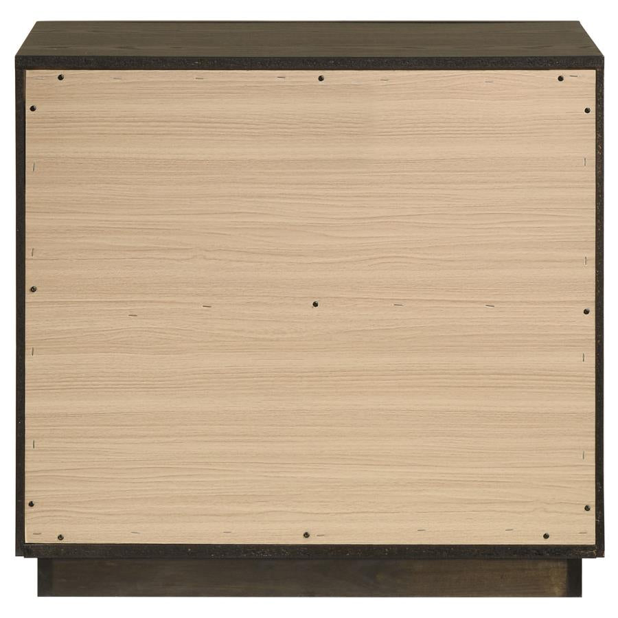 Home & Sleep Outlet - Atlas 2-drawer Bedroom Nightstand Bedside Table Dark Oak