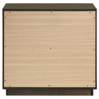 Atlas 2-drawer Bedroom Nightstand Bedside Table Dark Oak