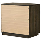 Home & Sleep Outlet - Atlas 2-drawer Bedroom Nightstand Bedside Table Dark Oak