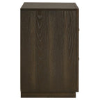 Home & Sleep Outlet - Atlas 2-drawer Bedroom Nightstand Bedside Table Dark Oak