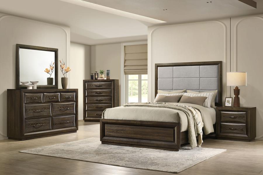 Home & Sleep Outlet - Atlas 2-drawer Bedroom Nightstand Bedside Table Dark Oak