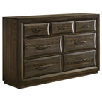 Home & Sleep Outlet - Atlas 7-drawer Bedroom Dresser Cabinet Dark Oak