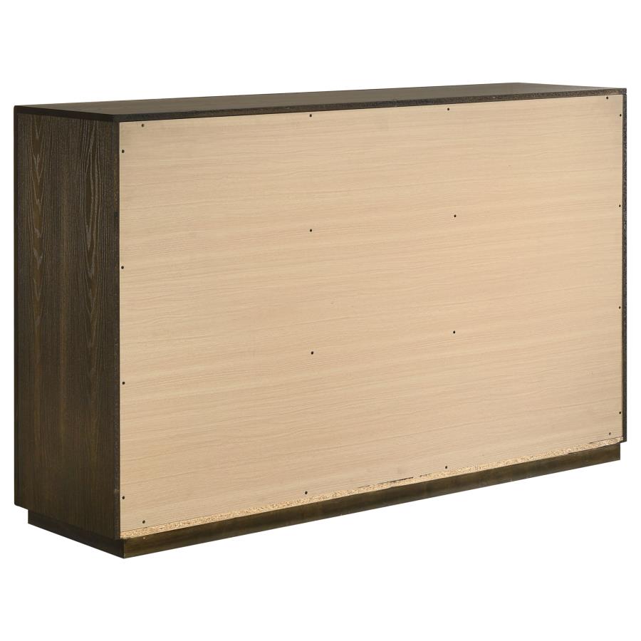 Home & Sleep Outlet - Atlas 7-drawer Bedroom Dresser Cabinet Dark Oak