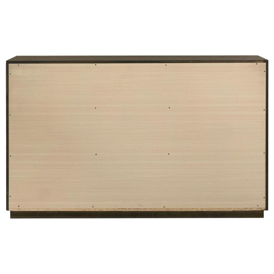 Home & Sleep Outlet - Atlas 7-drawer Bedroom Dresser Cabinet Dark Oak