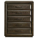 Atlas 5-drawer Bedroom Chest of Drawers Dark Oak