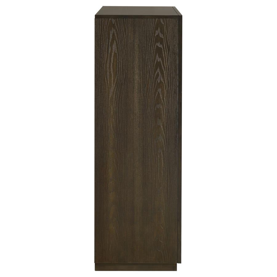 Home & Sleep Outlet - Atlas 5-drawer Bedroom Chest of Drawers Dark Oak