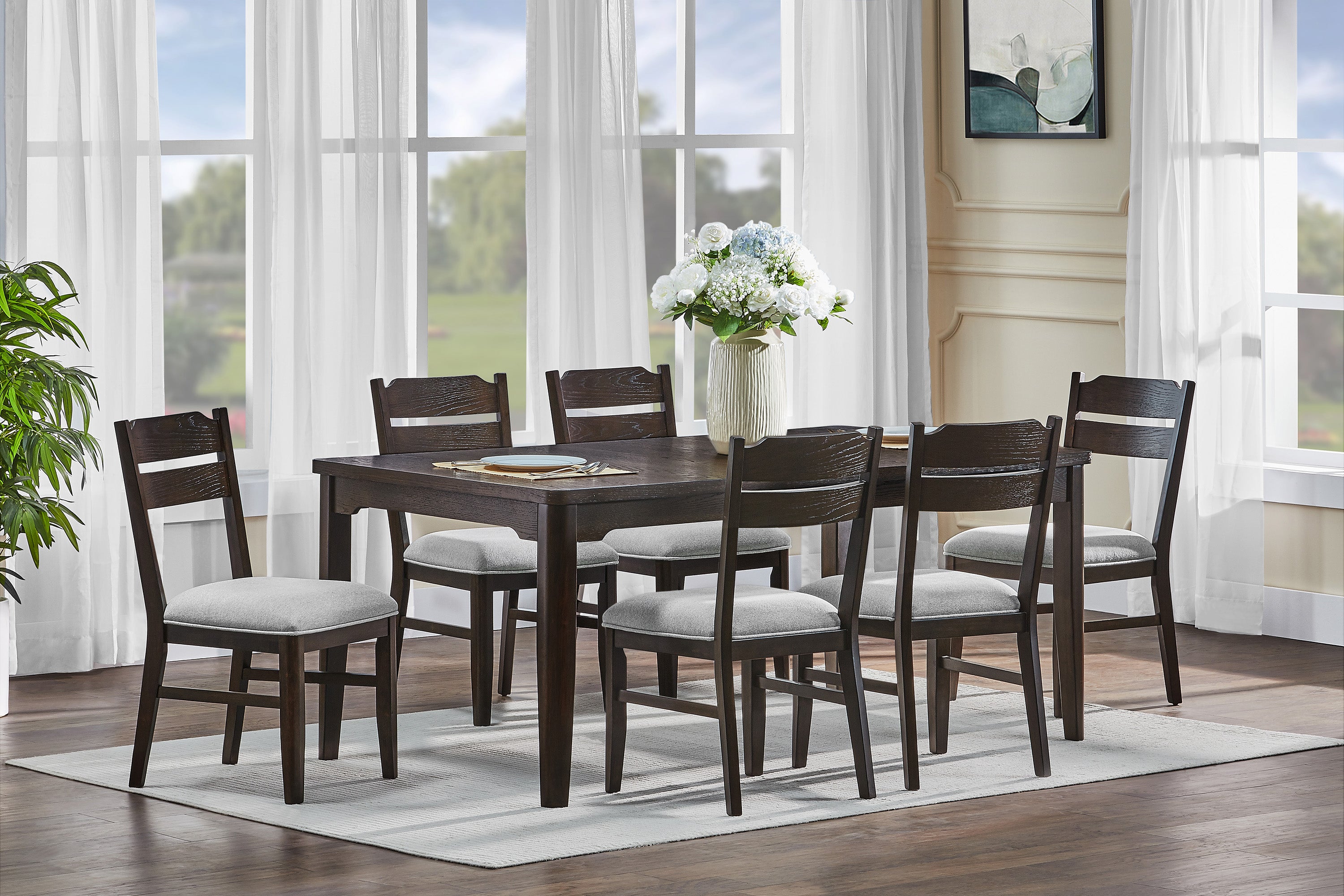 HIGGINS 2204-7P (7-Piece Dining Set)
