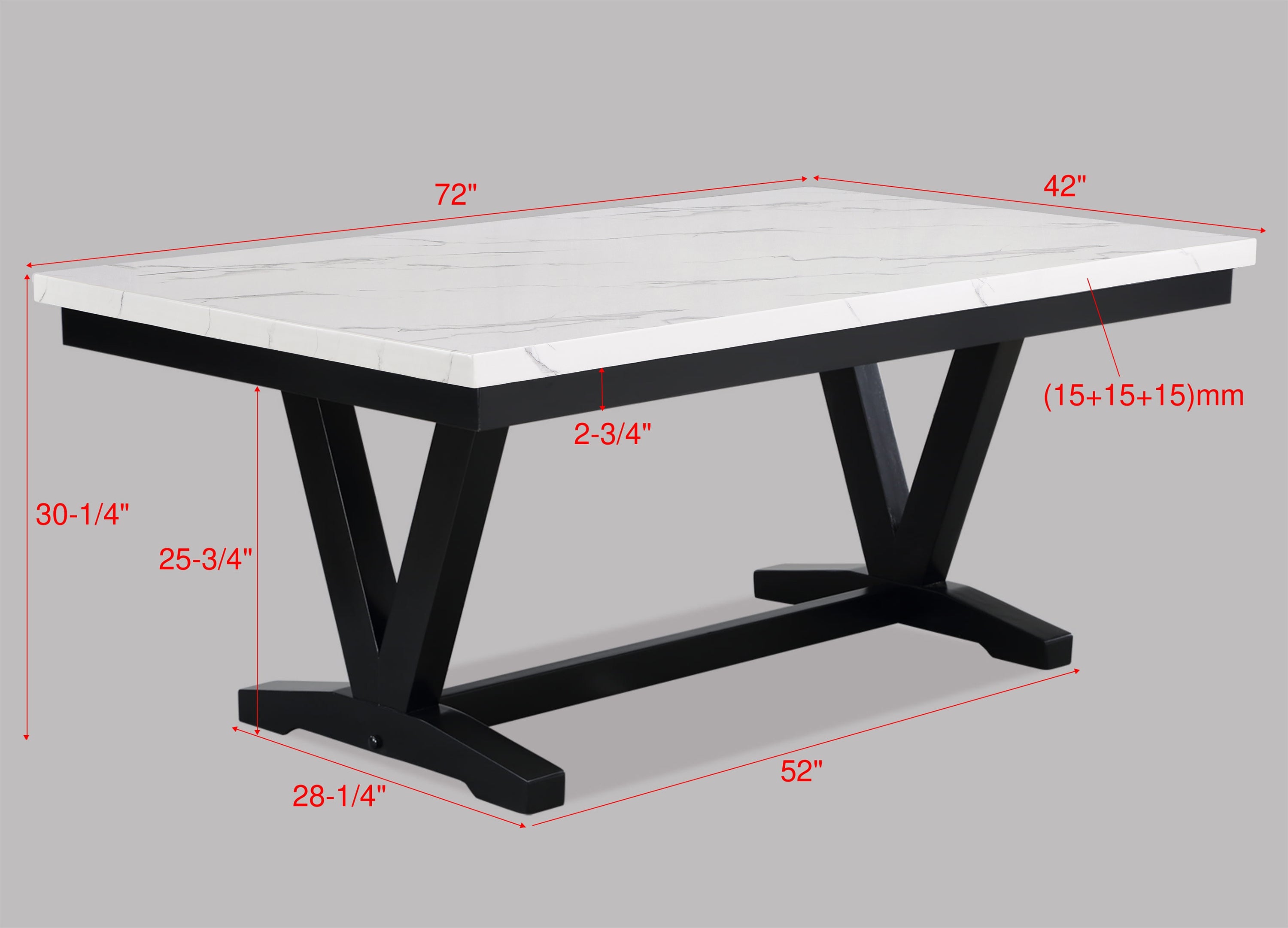 TANNER 2222WH-6P (6-Piece Dining Set)