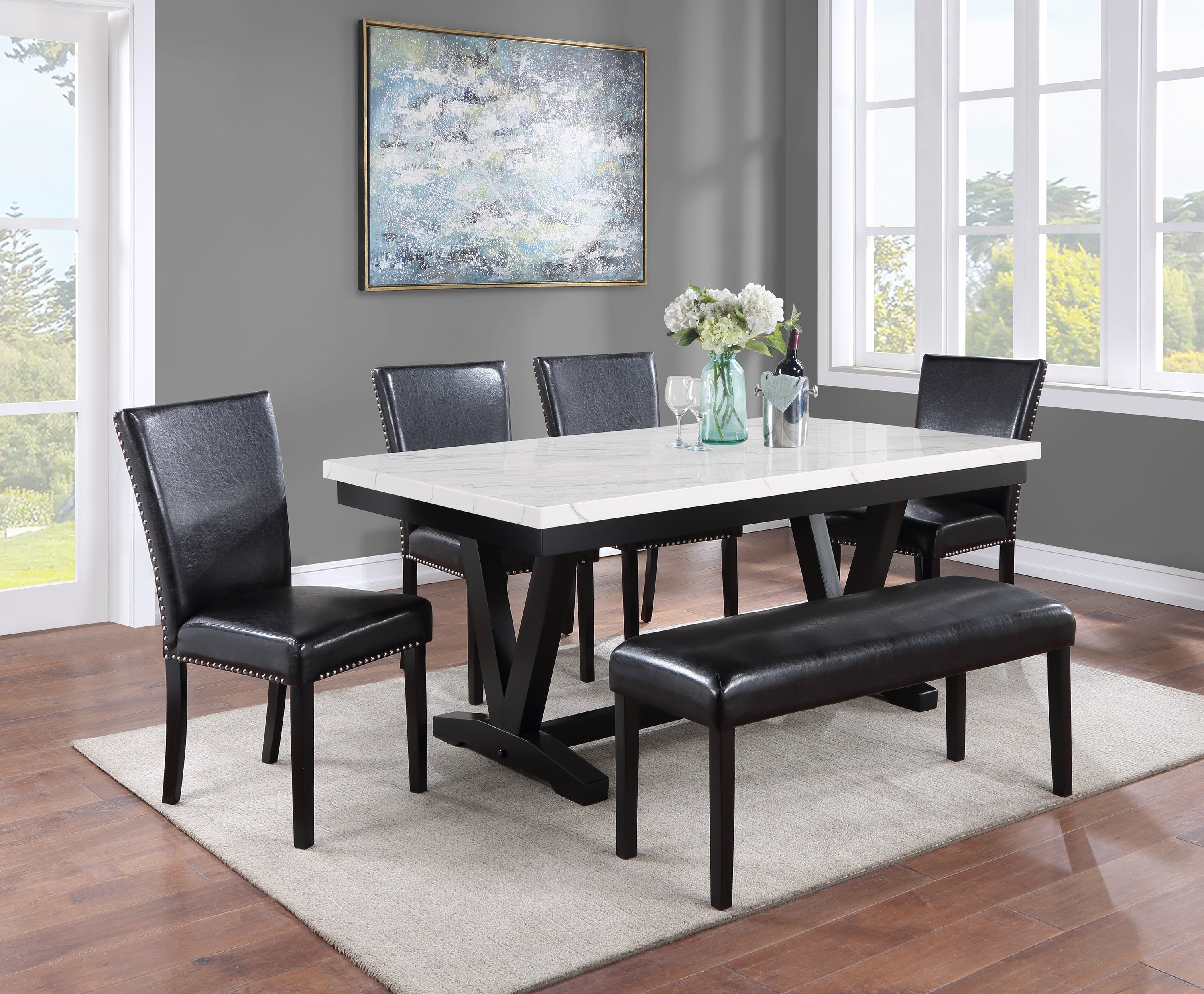 TANNER 2222WH-6P (6-Piece Dining Set)