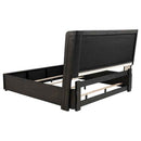 Leandro 4-piece California King Bedroom Set Burnished Black