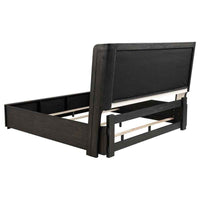 Leandro 4-piece California King Bedroom Set Burnished Black