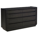 Leandro 4-piece Queen Bedroom Set Burnished Black